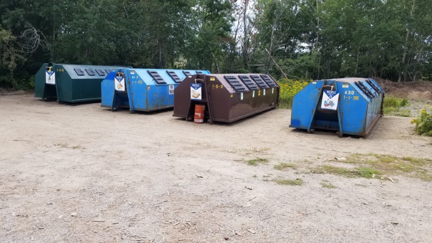 recycling roll-off containers
